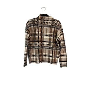 Rachel Zoe Womens Brown Long Sleeve Sweater Size Large